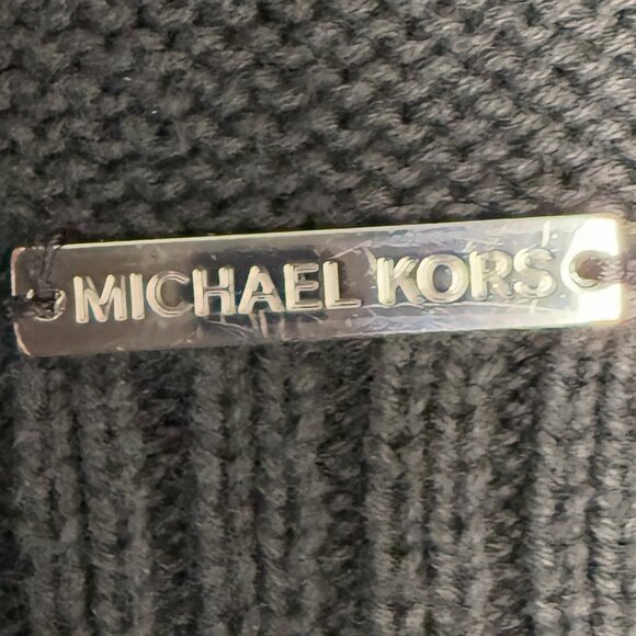 Women's MICHAEL‎ KORS Black Pullover Split-Hem Sweater- Size L - Picture 5 of 6